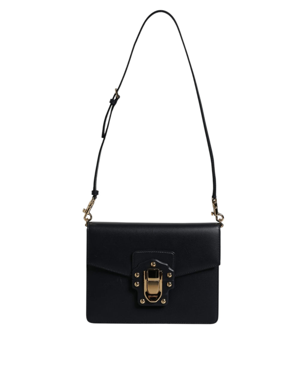 Dolce & Gabbana Black Calfskin Leather Shoulder Strap Women's Bag ( )