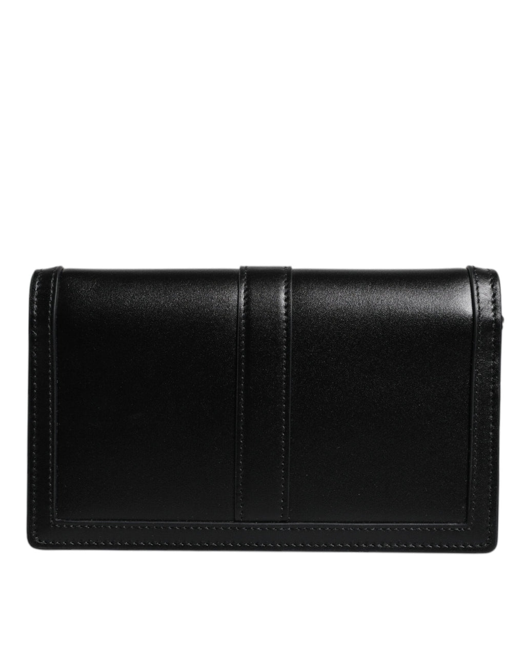 Versace Black Calfskin Leather Chain Strap Shoulder Crossbody Women's Bag