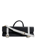 Dolce & Gabbana Blue White Calfskin Leather Crossbody Shoulder Women's Bag