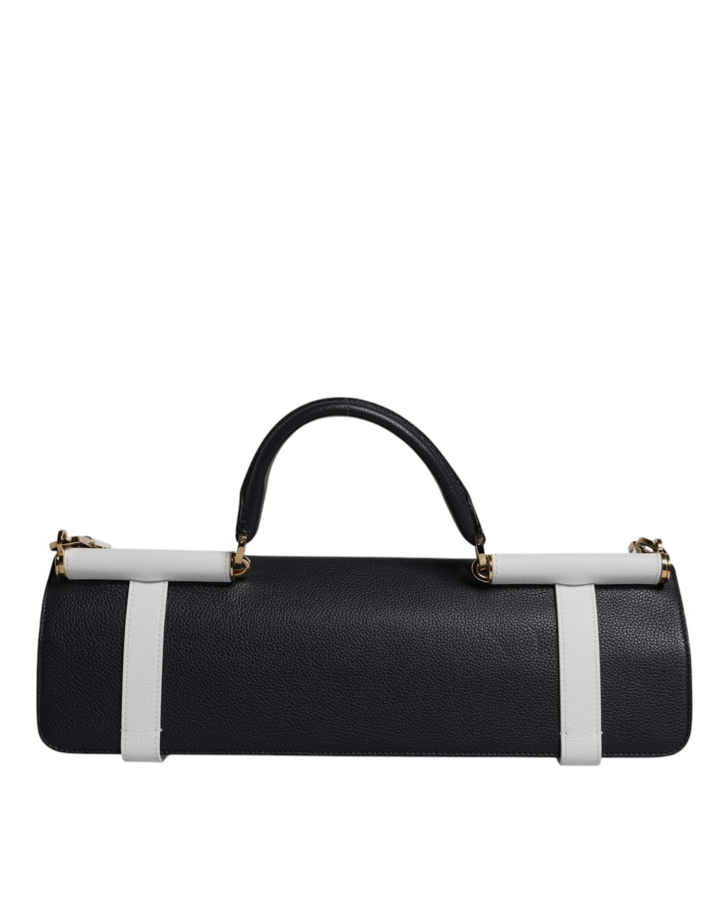 Dolce & Gabbana Blue White Calfskin Leather Crossbody Shoulder Women's Bag