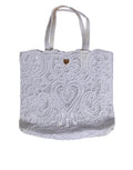 Dolce & Gabbana White Cordonetto Lace Beatrice Tote Shopping Women's Bag ( )