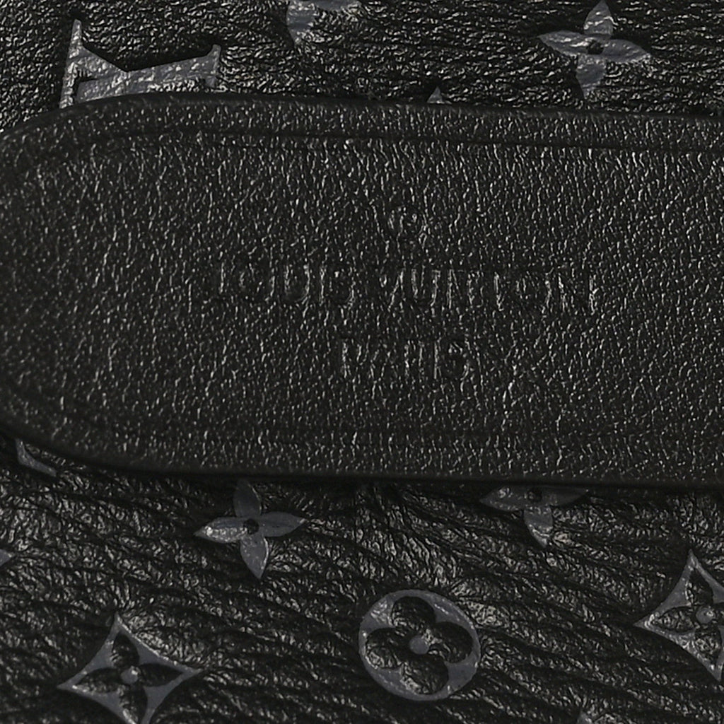Calfskin Nanogram Embossed Neonoe BB Black