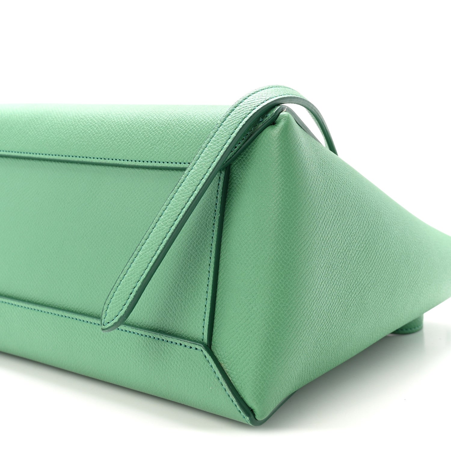 Grained Calfskin Micro Belt Bag Pop Green