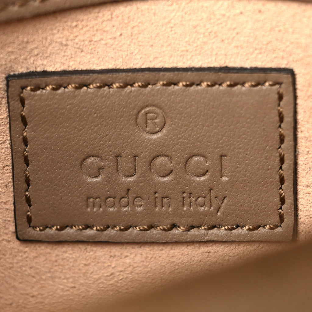 GG Supreme Monogram Super Mini Dionysus Shoulder Bag Taupe