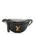Calfskin Quilted New Wave Bumbag Black