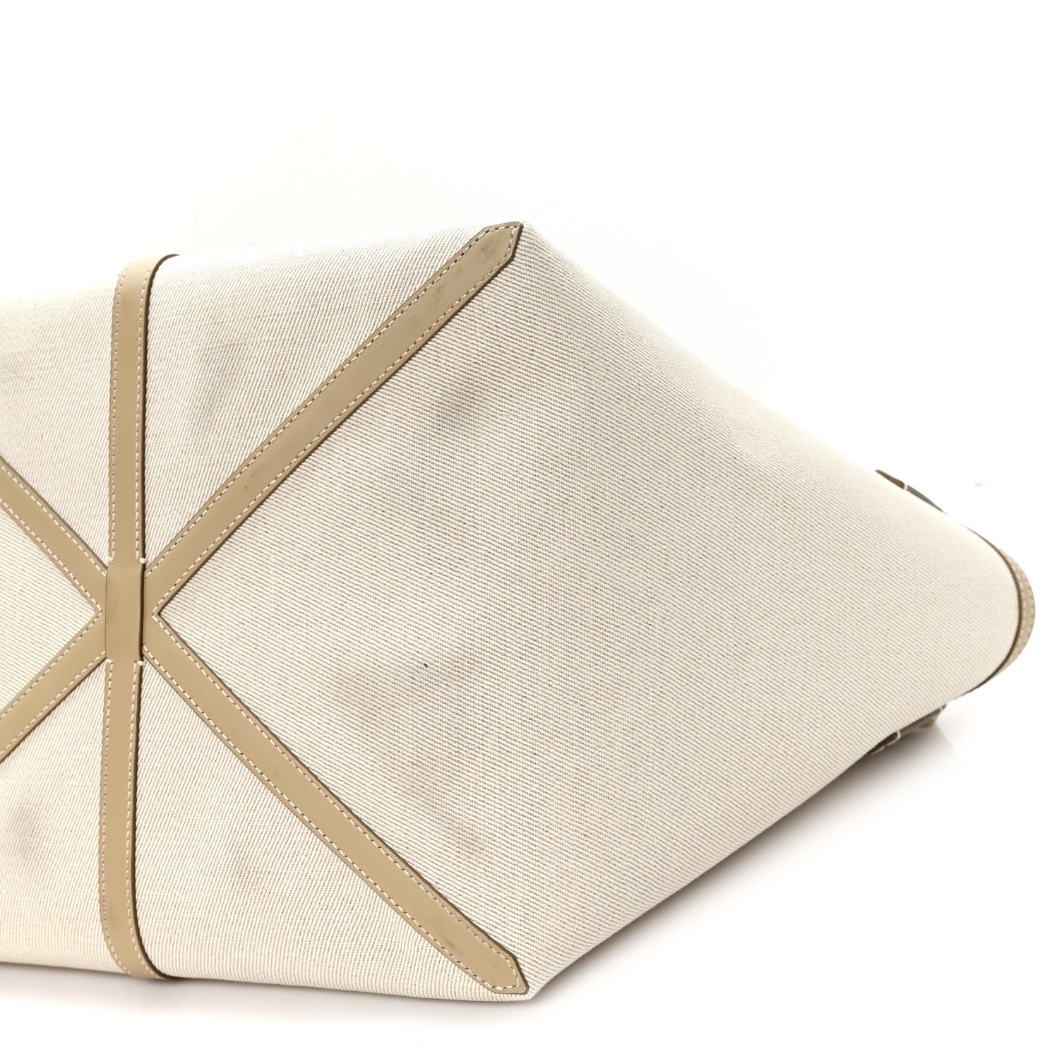 Cotton Canvas Mini Logo Horseferry Tote Bag Off White