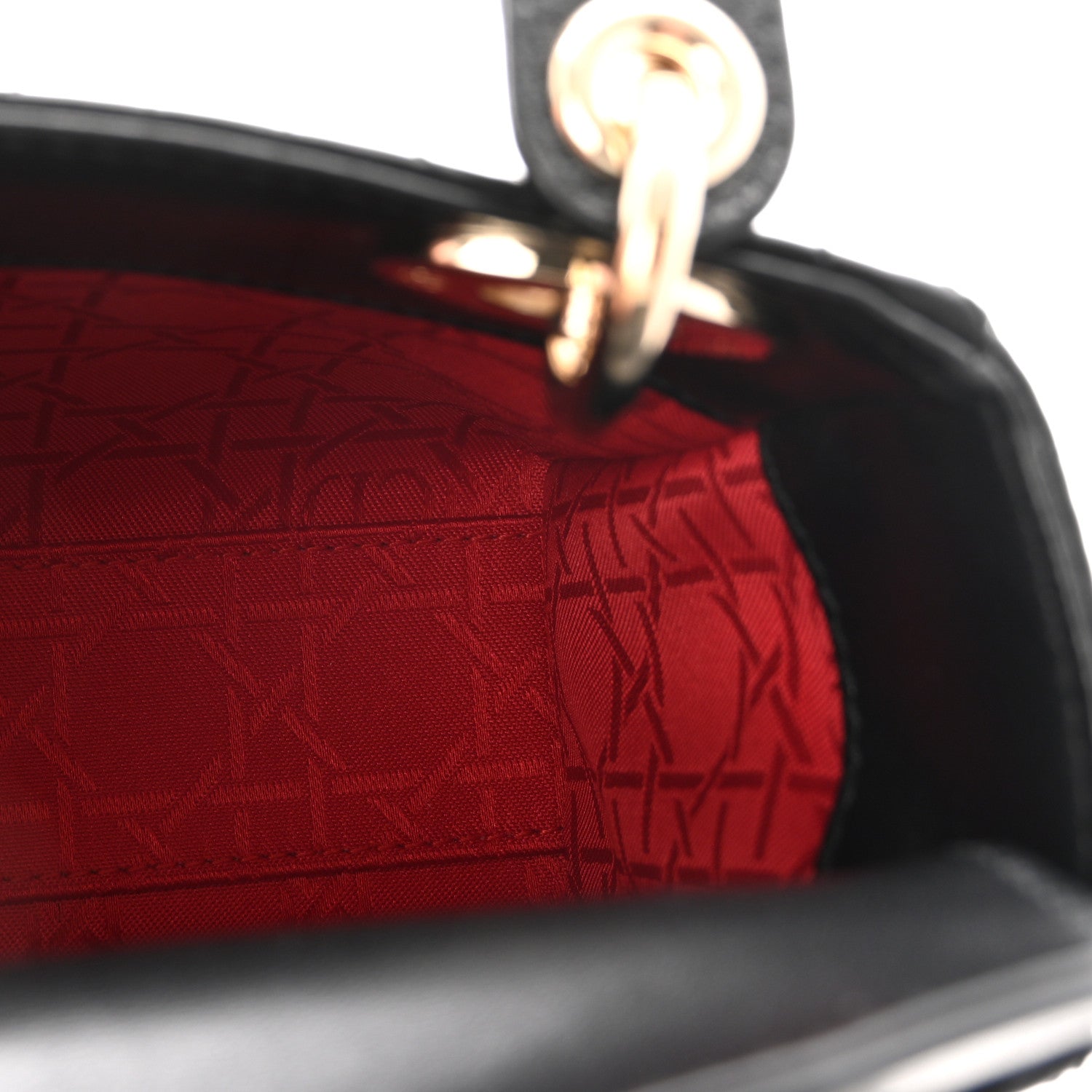 Lambskin Cannage Mini Lady Dior Black