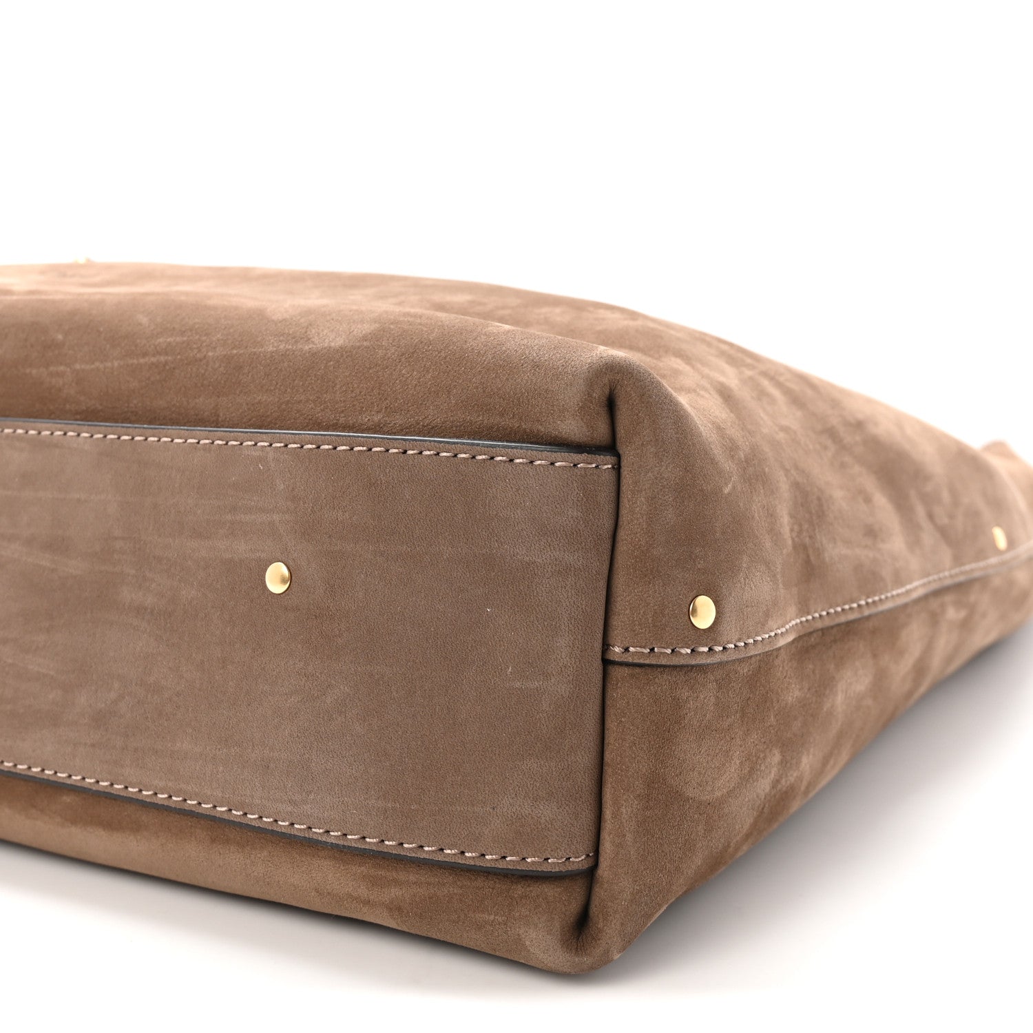 Suede Calfskin Marcie Hobo Bag Flannel Grey