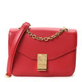 Shiny Calfskin Medium C Bag Red