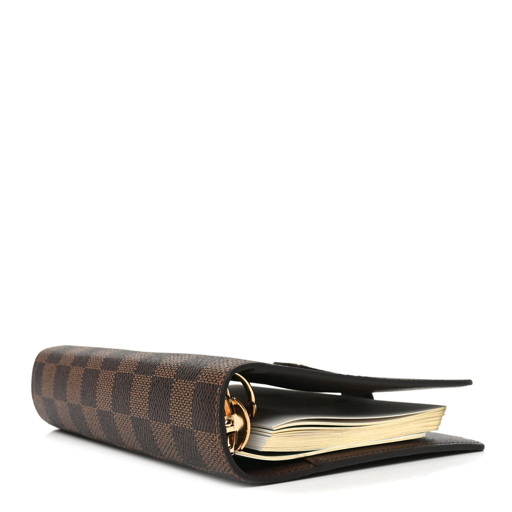 Damier Ebene Medium Ring Agenda Cover