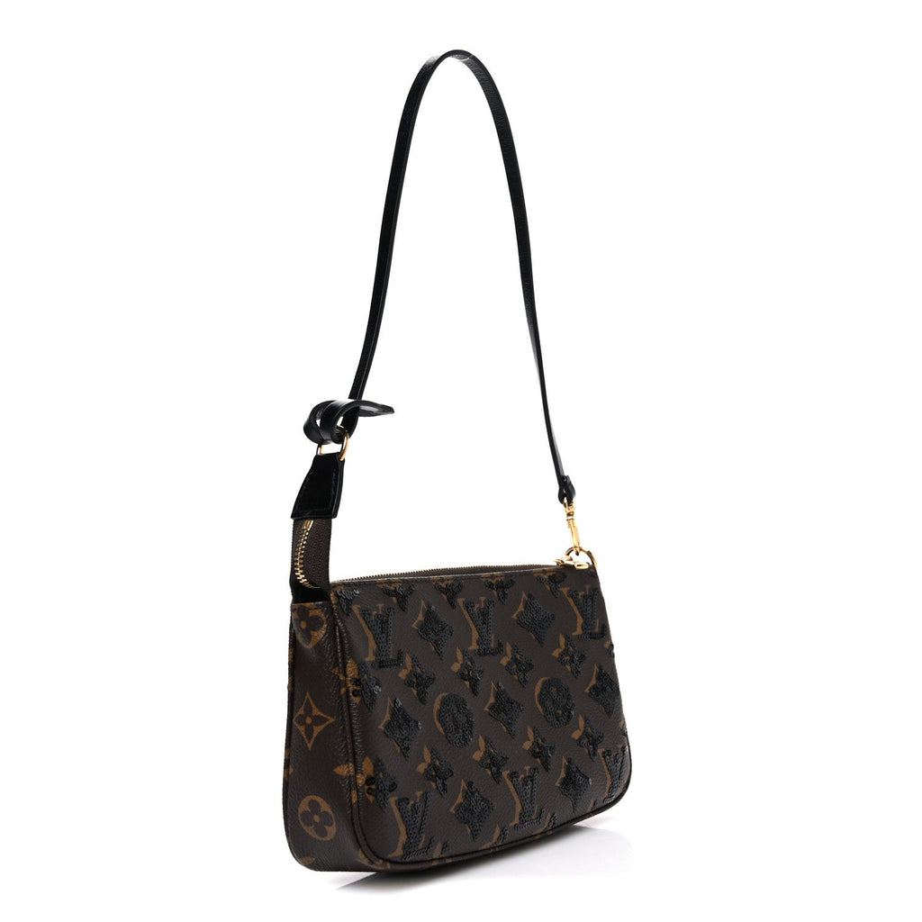 Monogram Sequins Pochette Accessories Black