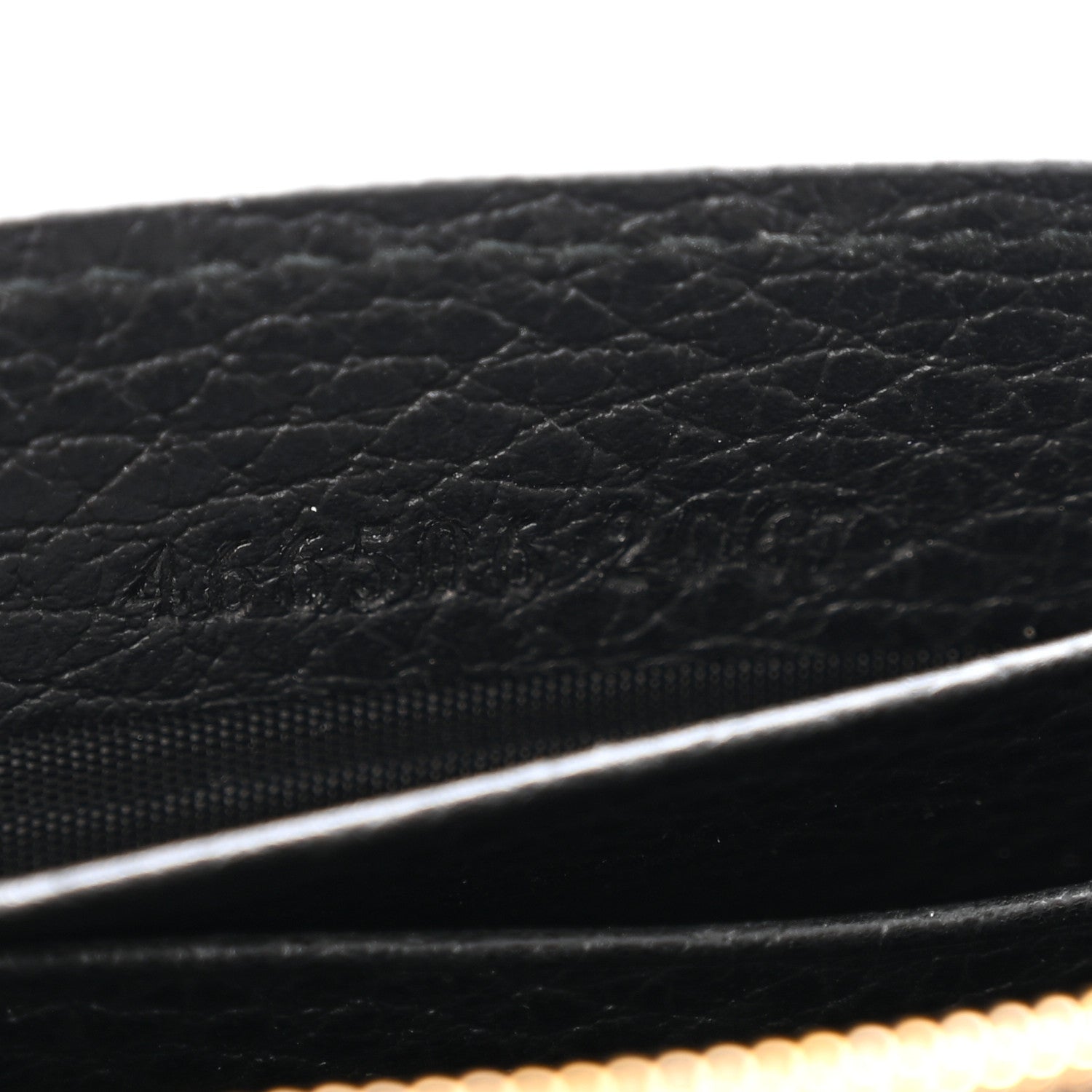 Dollar Calfskin Medium Betty Chain Wallet Black