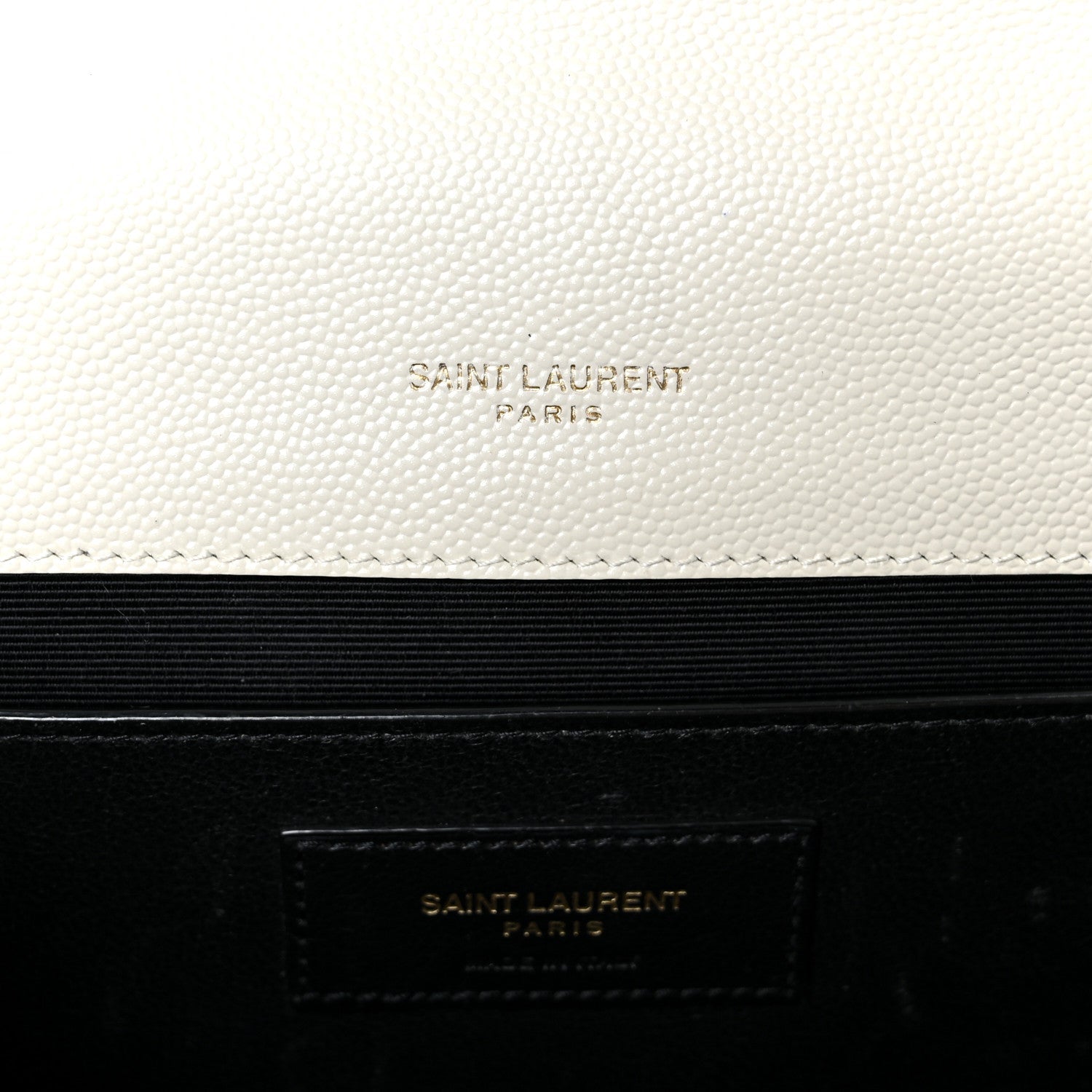 Grain De Poudre Textured Mixed Matelasse Medium Triquilt Monogram Satchel Crema Soft