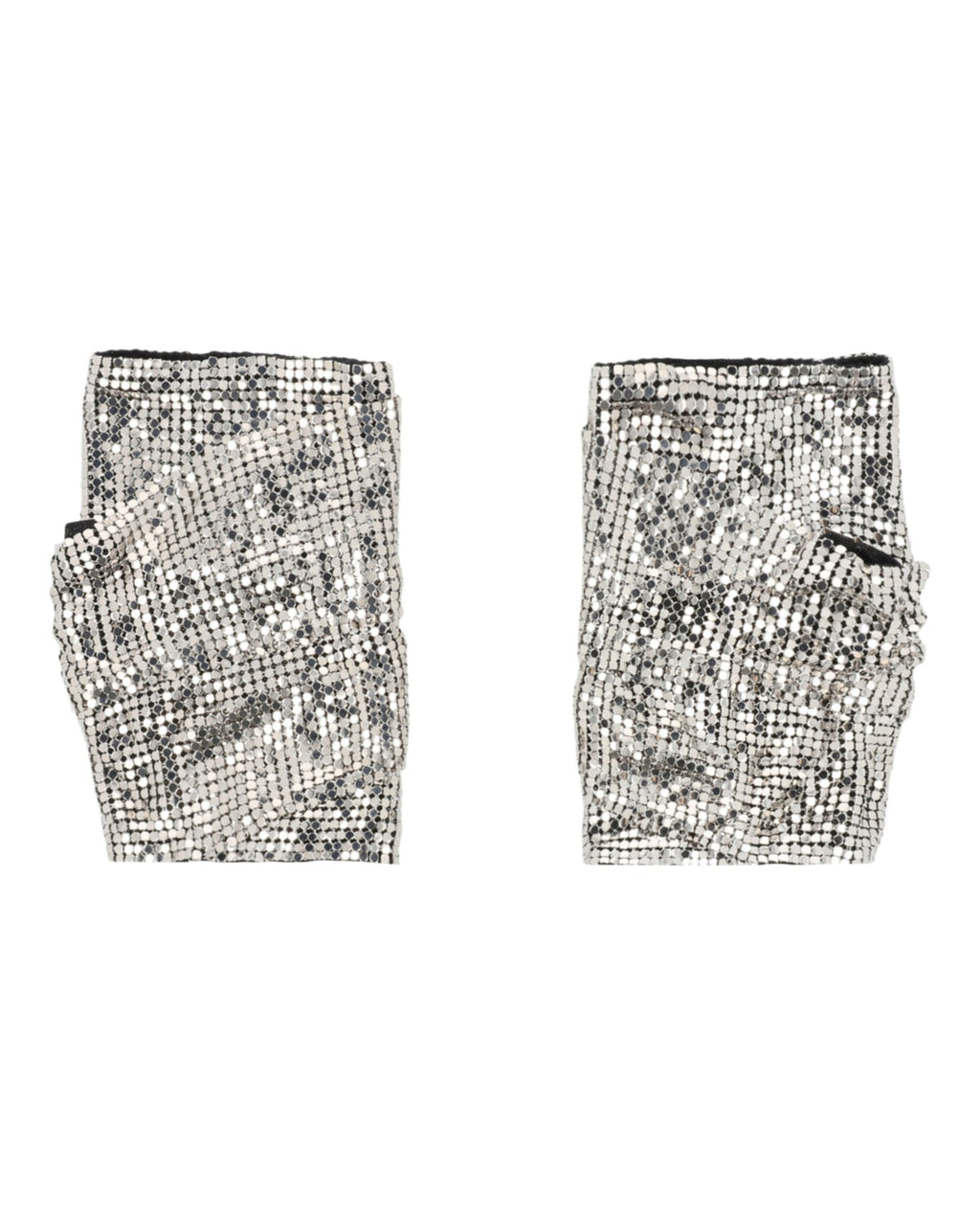 Gucci Womens Double G Mesh Fingerless Gloves