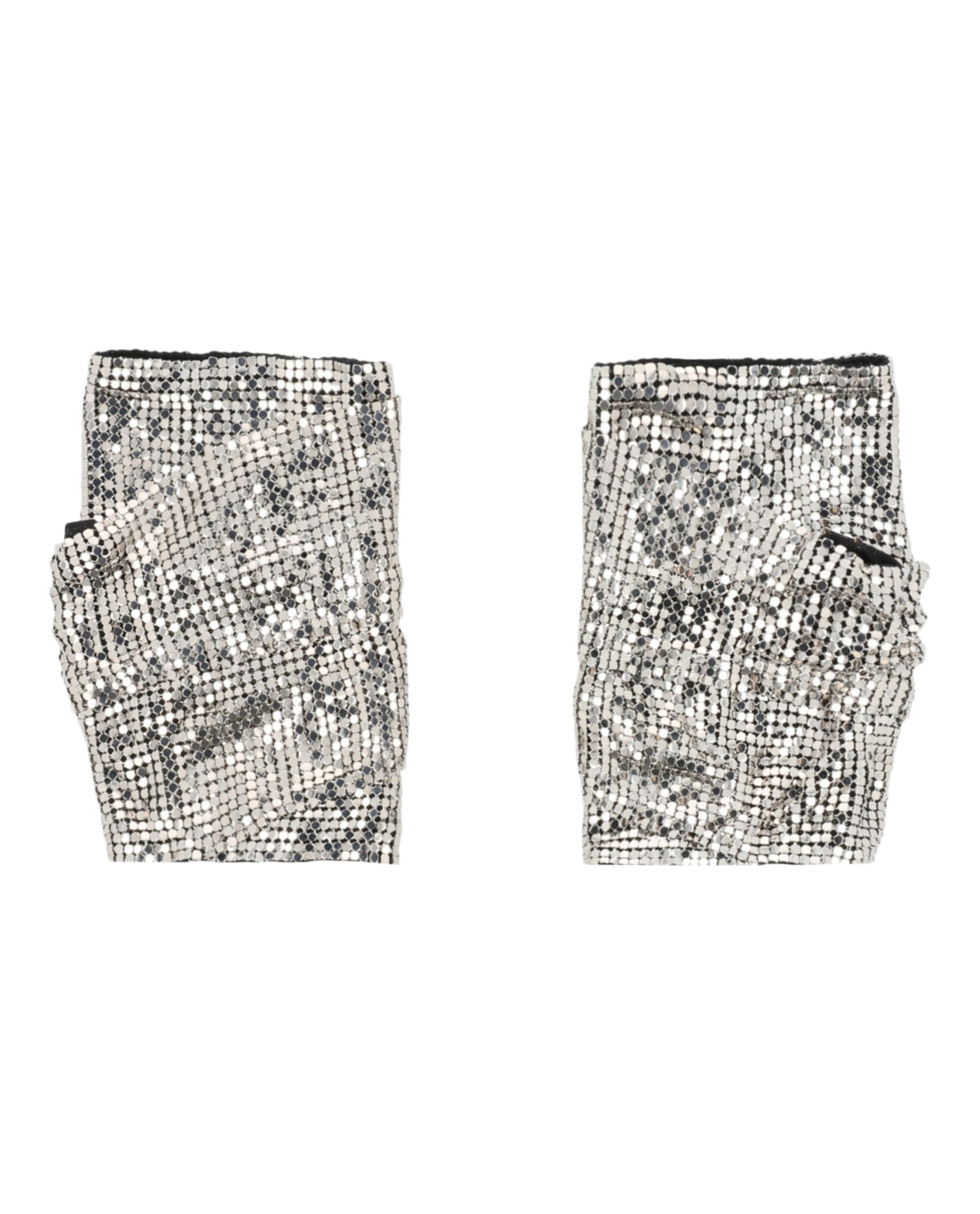 Gucci Womens Double G Mesh Fingerless Gloves
