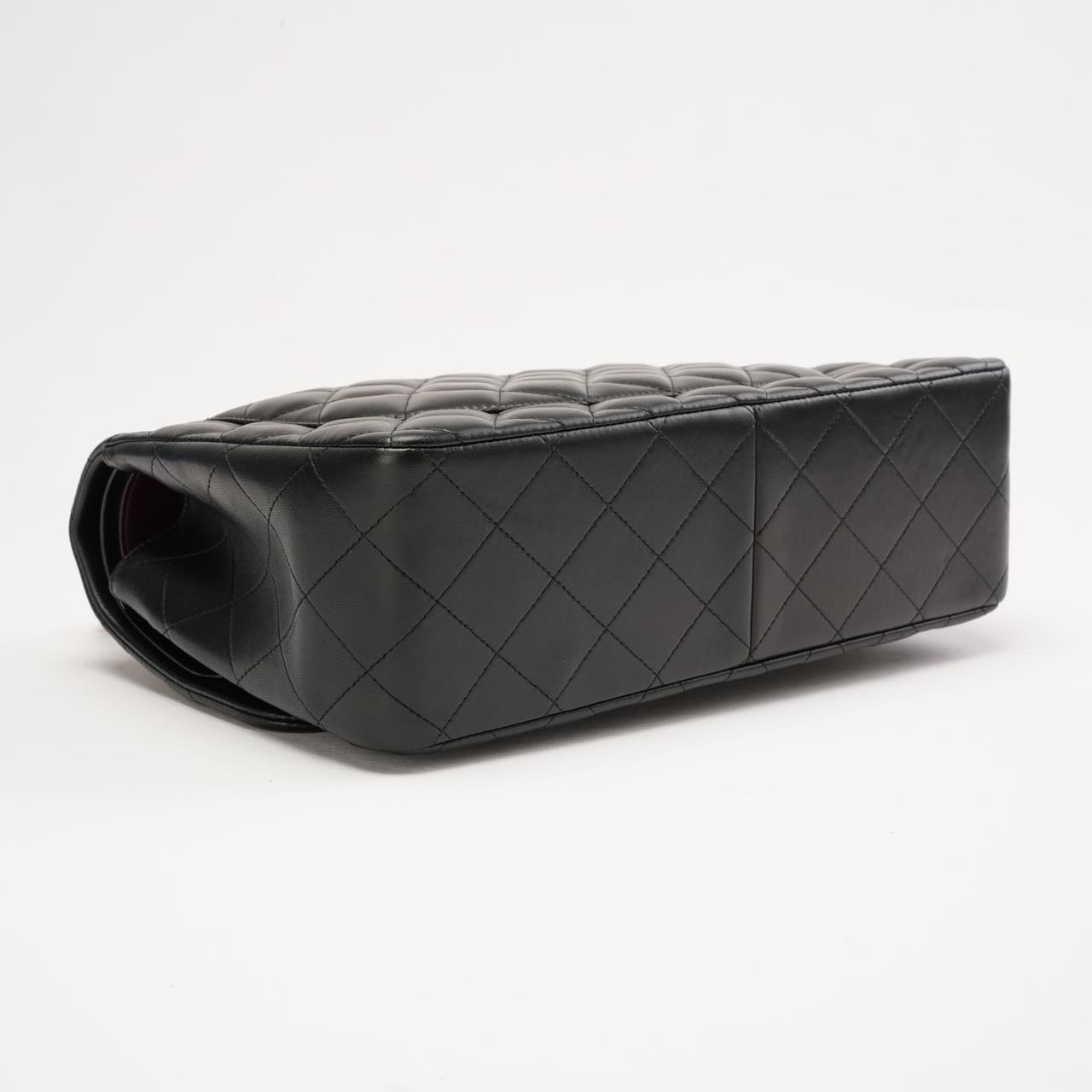 Chanel Classic Jumbo Double Flap Lamb Black 2014