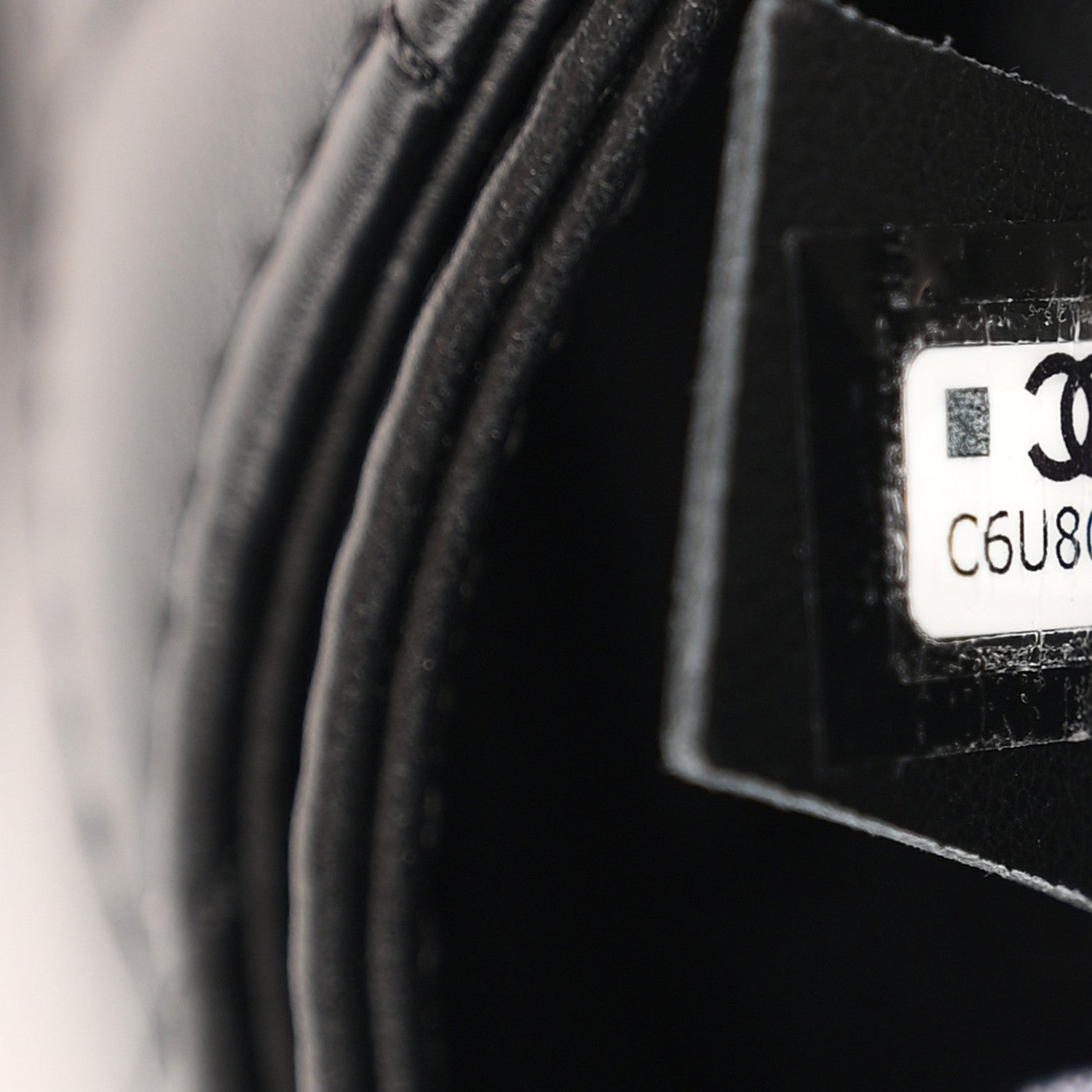 Calfskin Quilted CC Uniform Flap Belt Bag Black