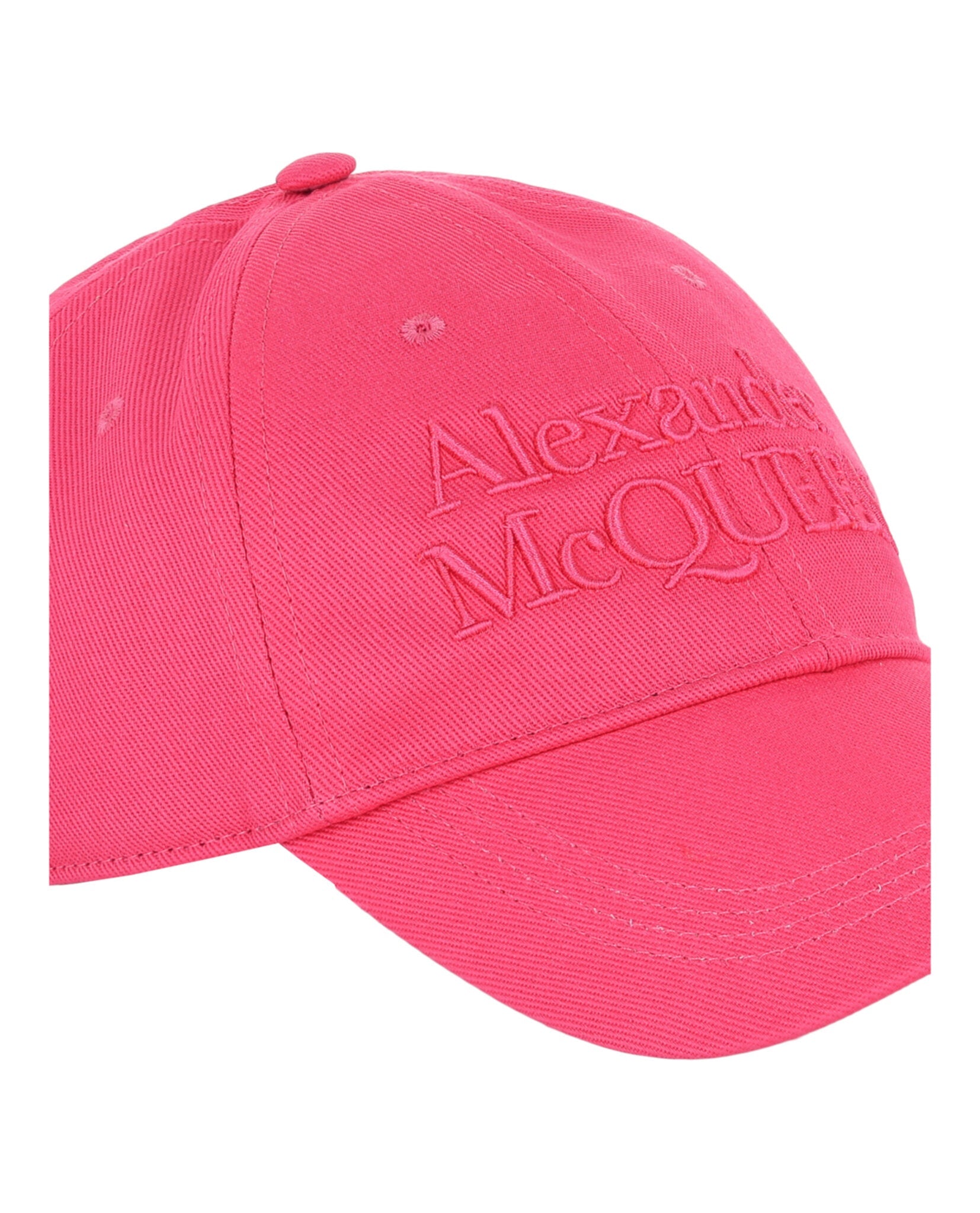 Alexander McQueen Mens Embroidered Logo Baseball Hat
