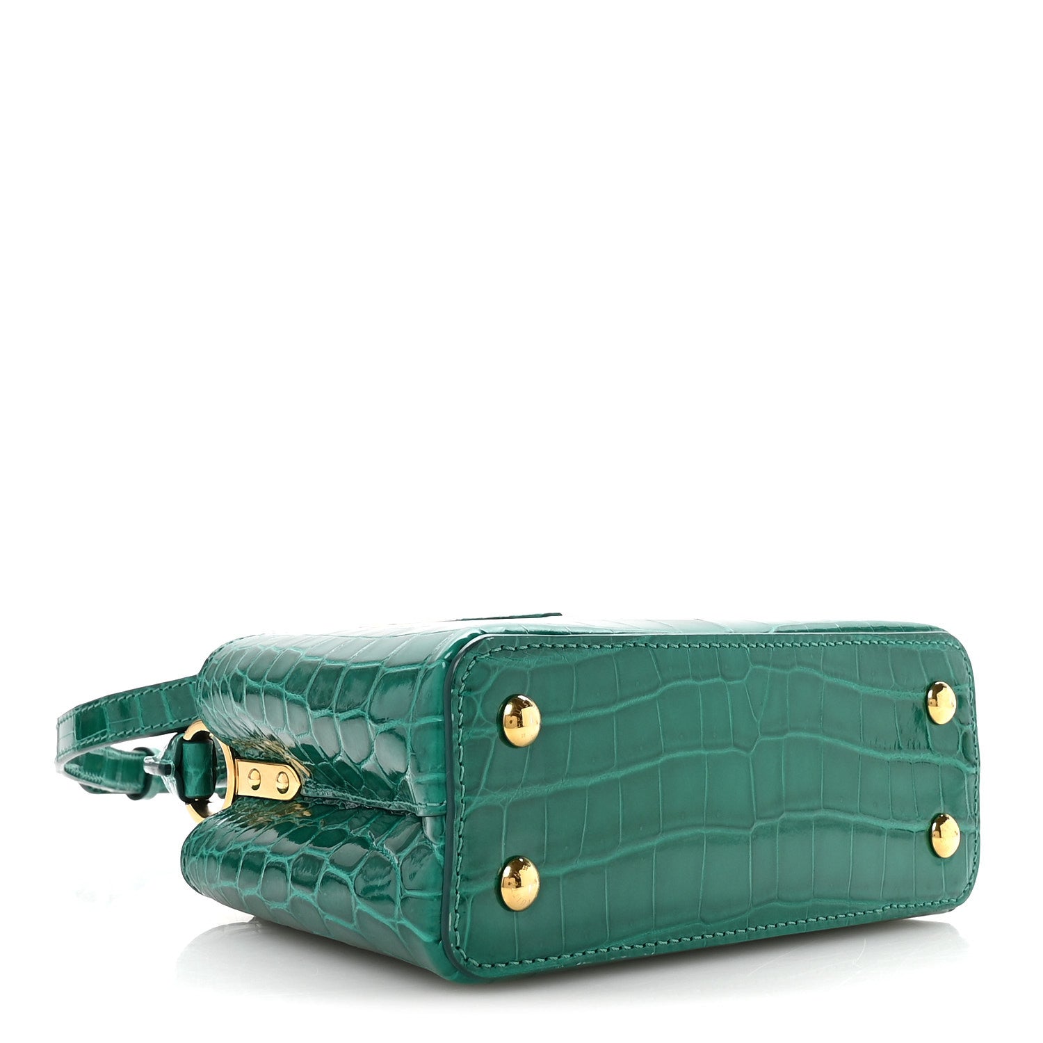 Crocodile Mini Capucines Emeraude