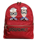Dolce & Gabbana Red #DGFAMILY VULCANO Embellishment Backpack Women's Bag