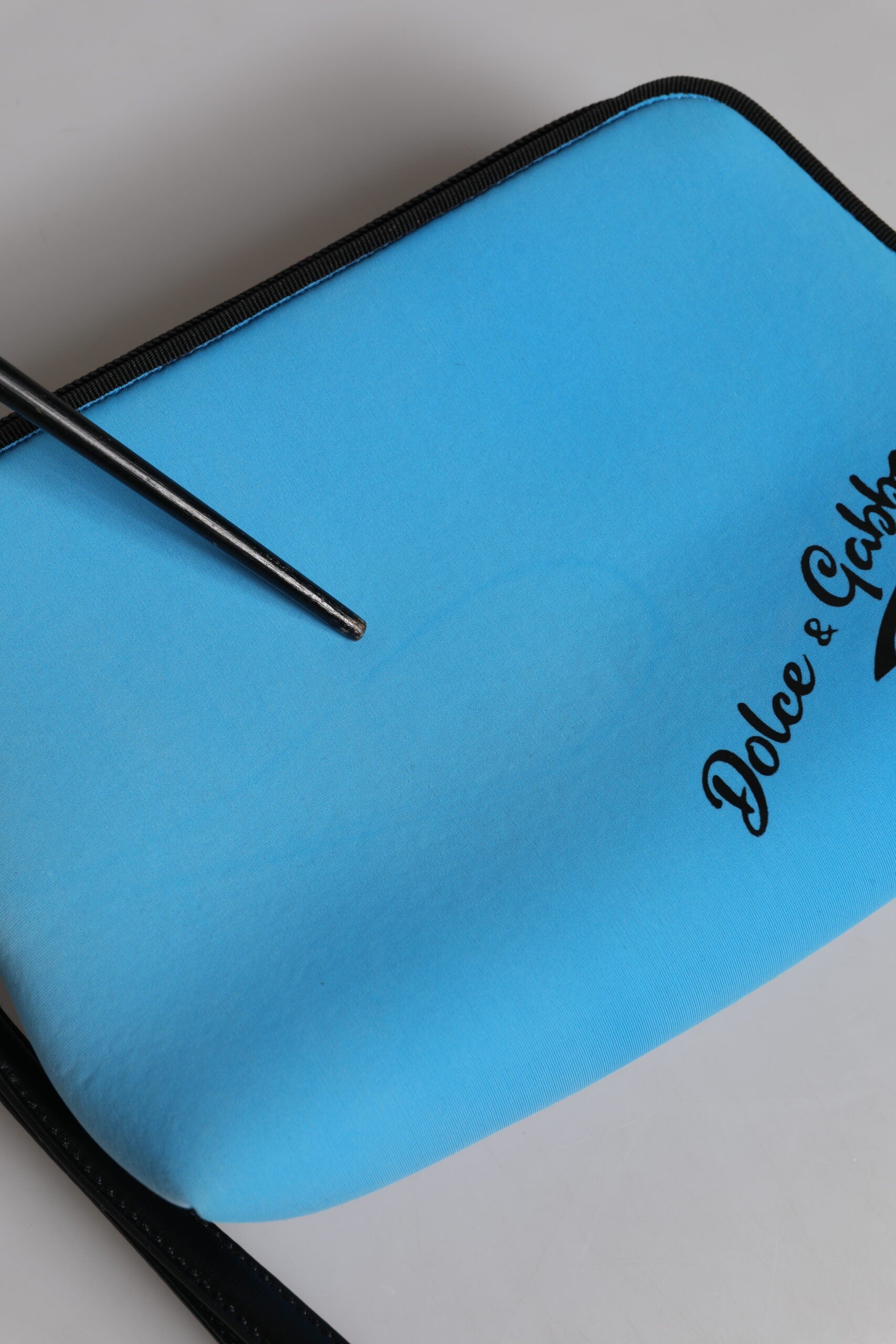 Dolce & Gabbana Blue DG Logo Print Clutch Zip Borse Pouch Women's Bag ( )