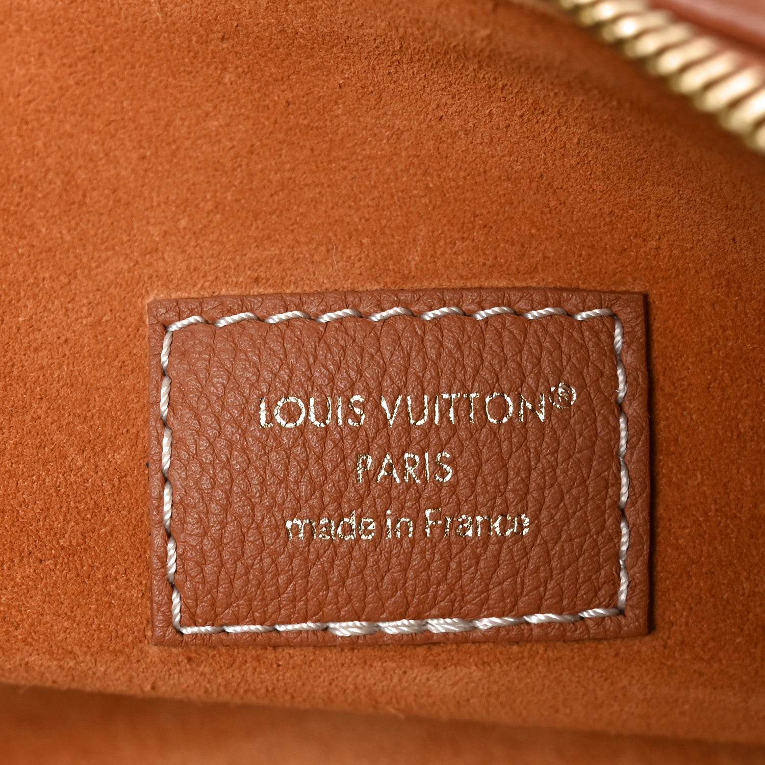 Calfskin Low Key Cookie MM Cognac