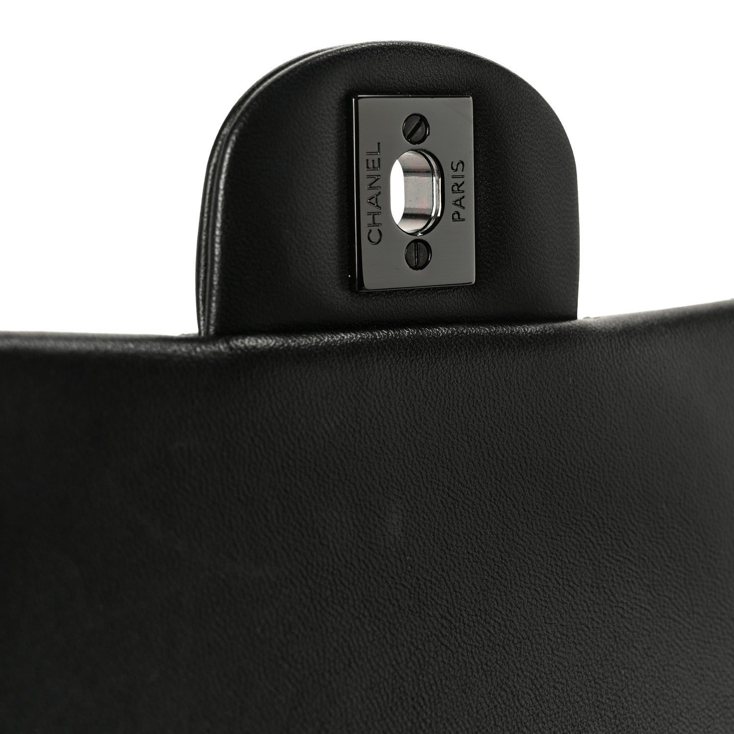 Lambskin Quilted Mini Top Handle Rectangular Flap So Black