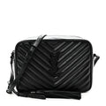 Calfskin Matelasse Monogram Monochrome Lou Camera Bag Black