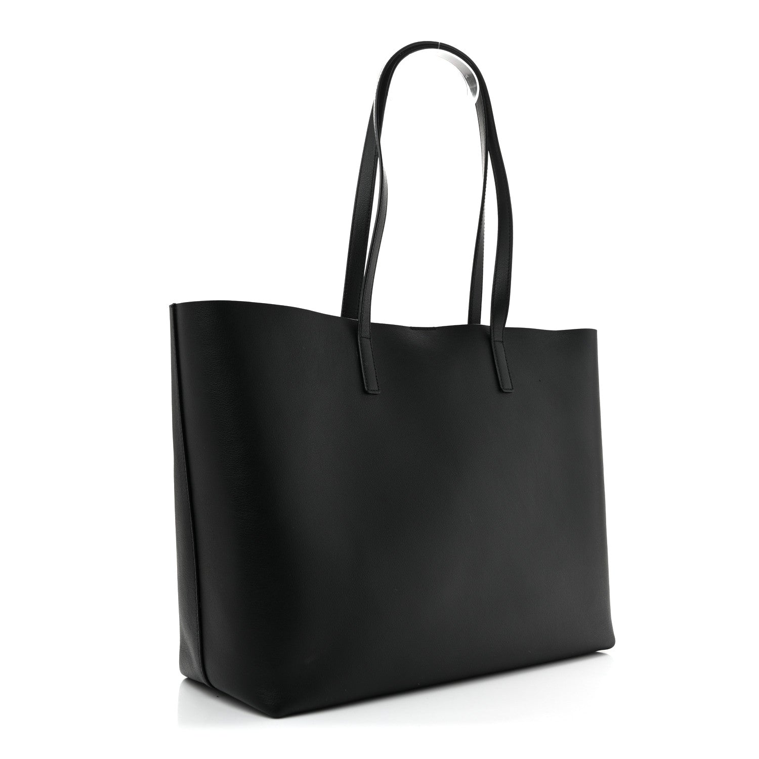 Calfskin Large Shopping Tote Black