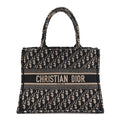 Oblique Medium Book Tote Blue Multicolor