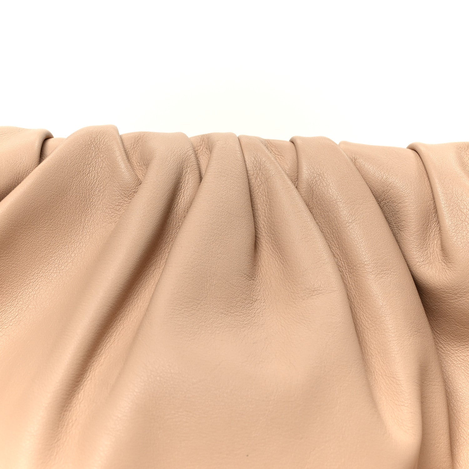 Smooth Butter Calf The Pouch Oversized Clutch Nude