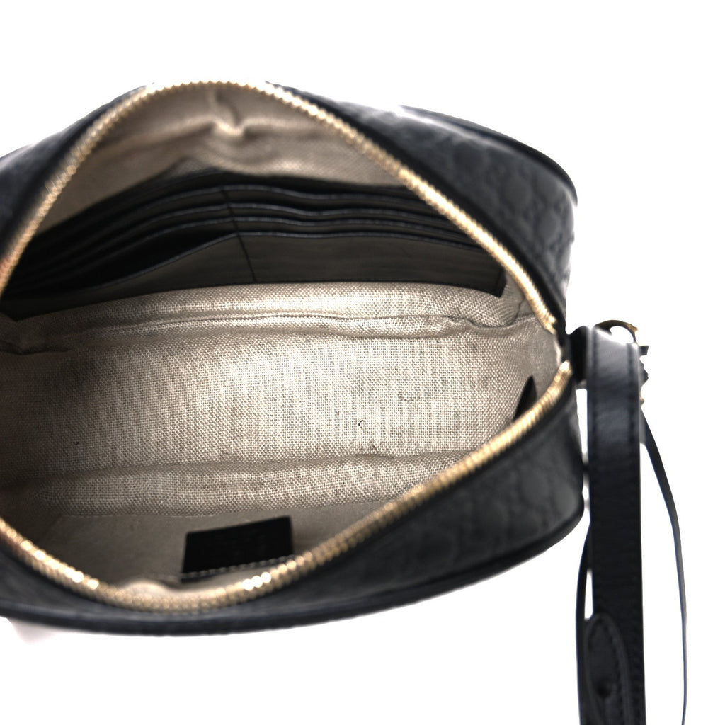 Microguccissima Mini Bree Messenger Bag Black