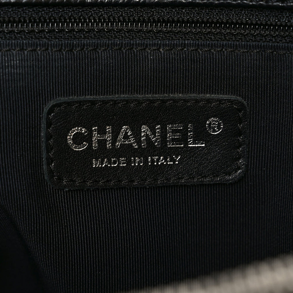 Caviar Quilted Grand Shopping Tote GST Black