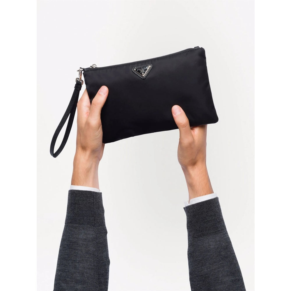 Prada Black Wash Bags Men