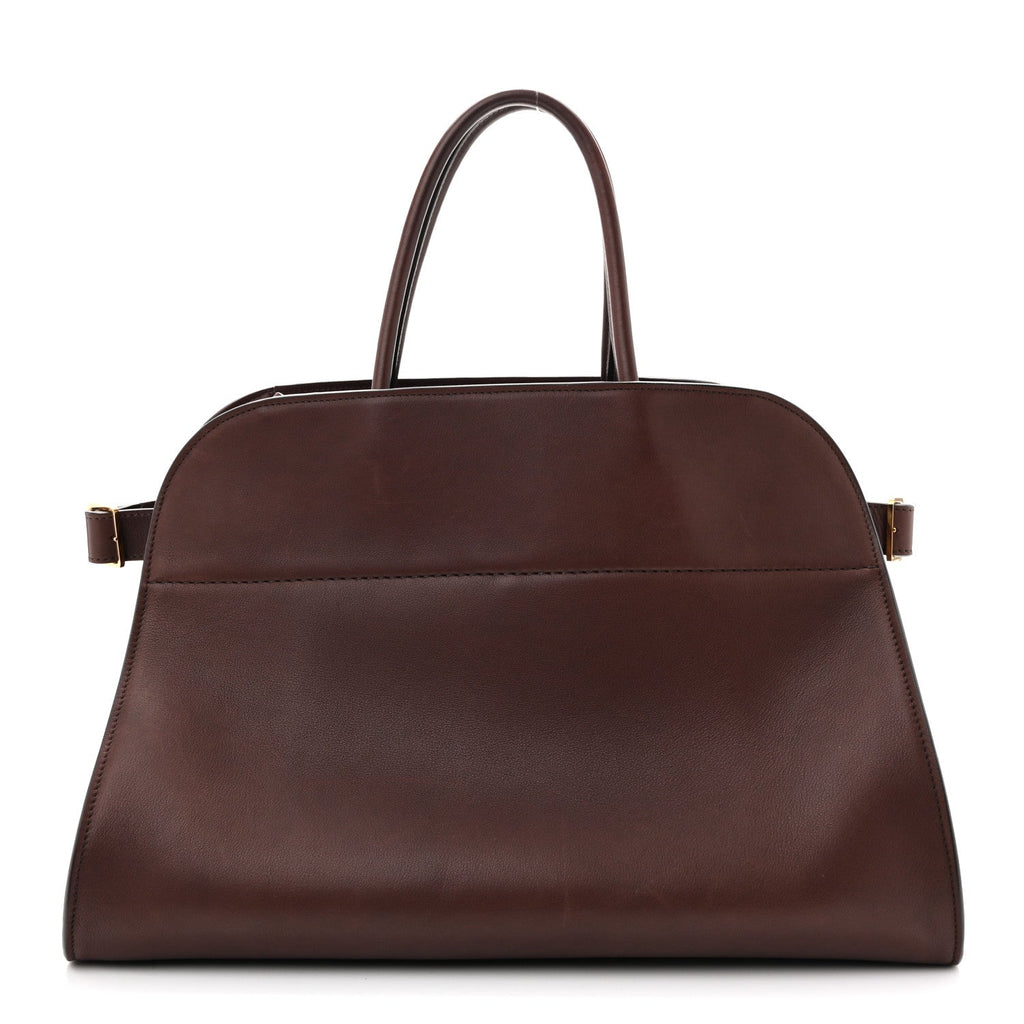 Polished Saddle Calfskin Soft Margaux 15 Burgundy