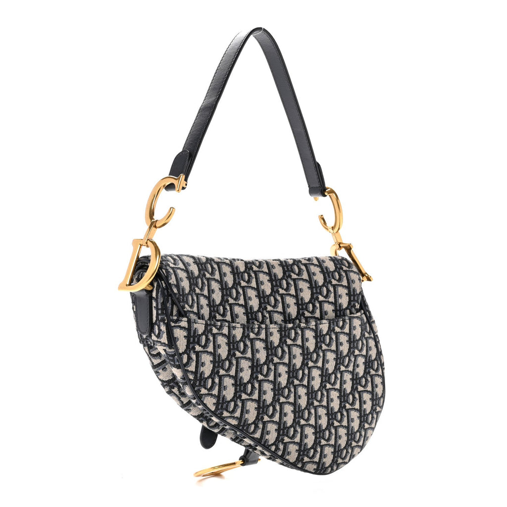 Oblique Saddle Bag Blue