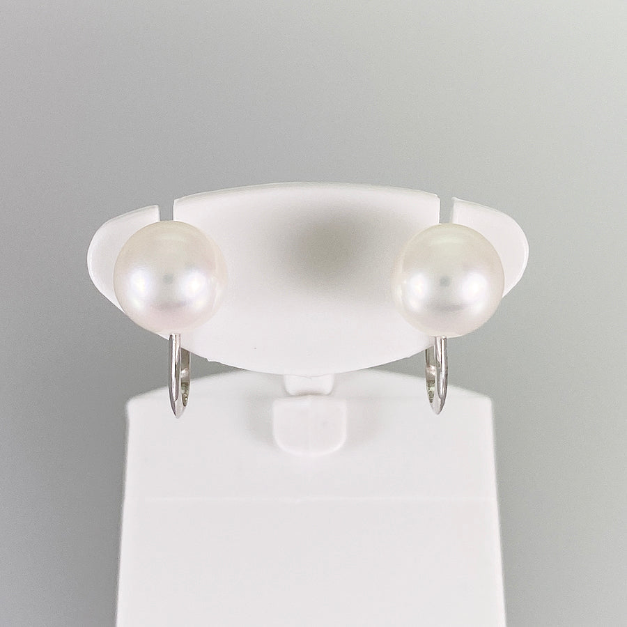 Necklace Silver White gold Akoya Pearl