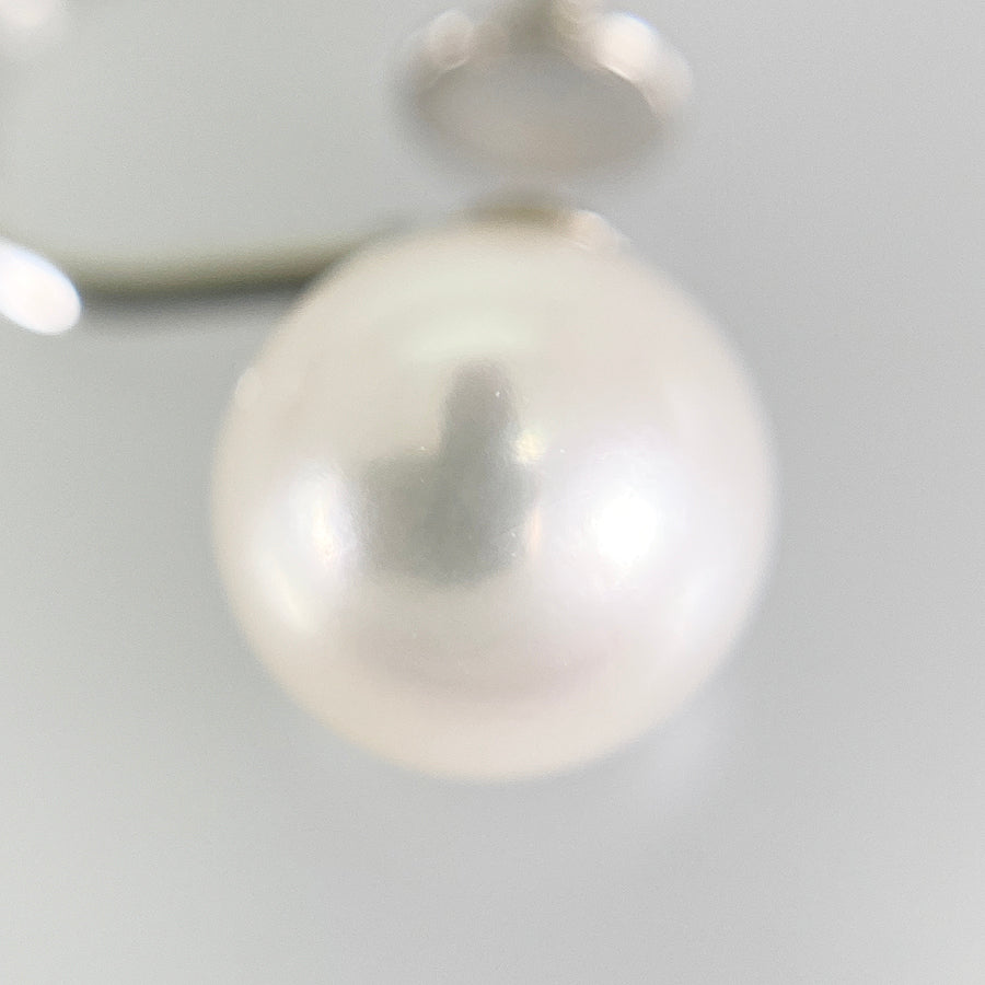 Necklace Silver White gold Akoya Pearl