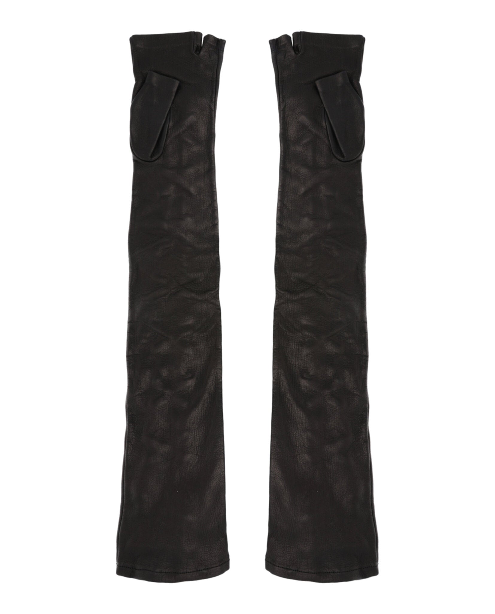 Gucci Womens Corset Lacing Fingerless Gloves
