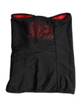 Dolce & Gabbana Black Nylon Knitted Neck Warmer Balaclava Men's Scarf