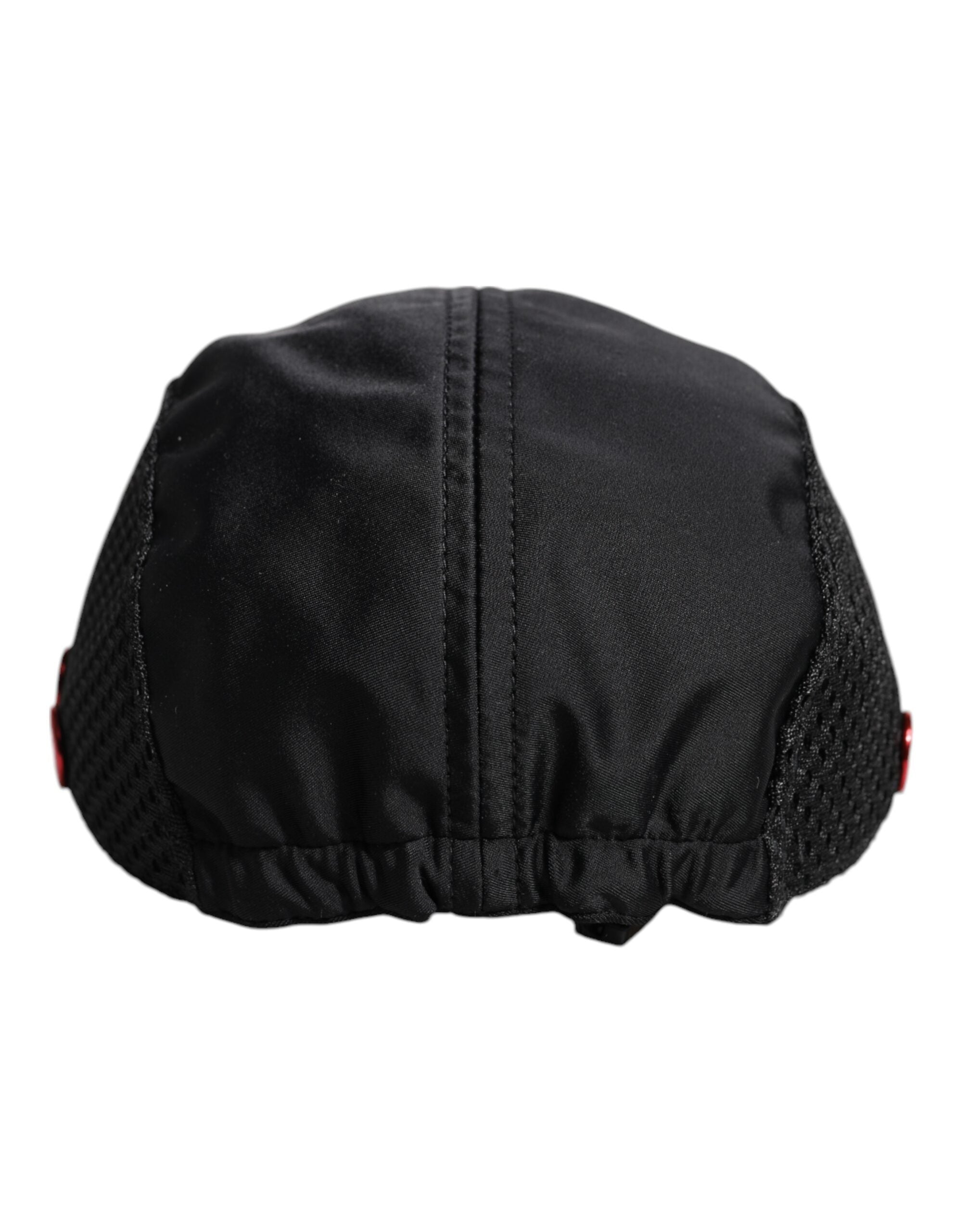 Dolce & Gabbana Black Nylon DG Logo 6 Panels Baseball Men's Cap