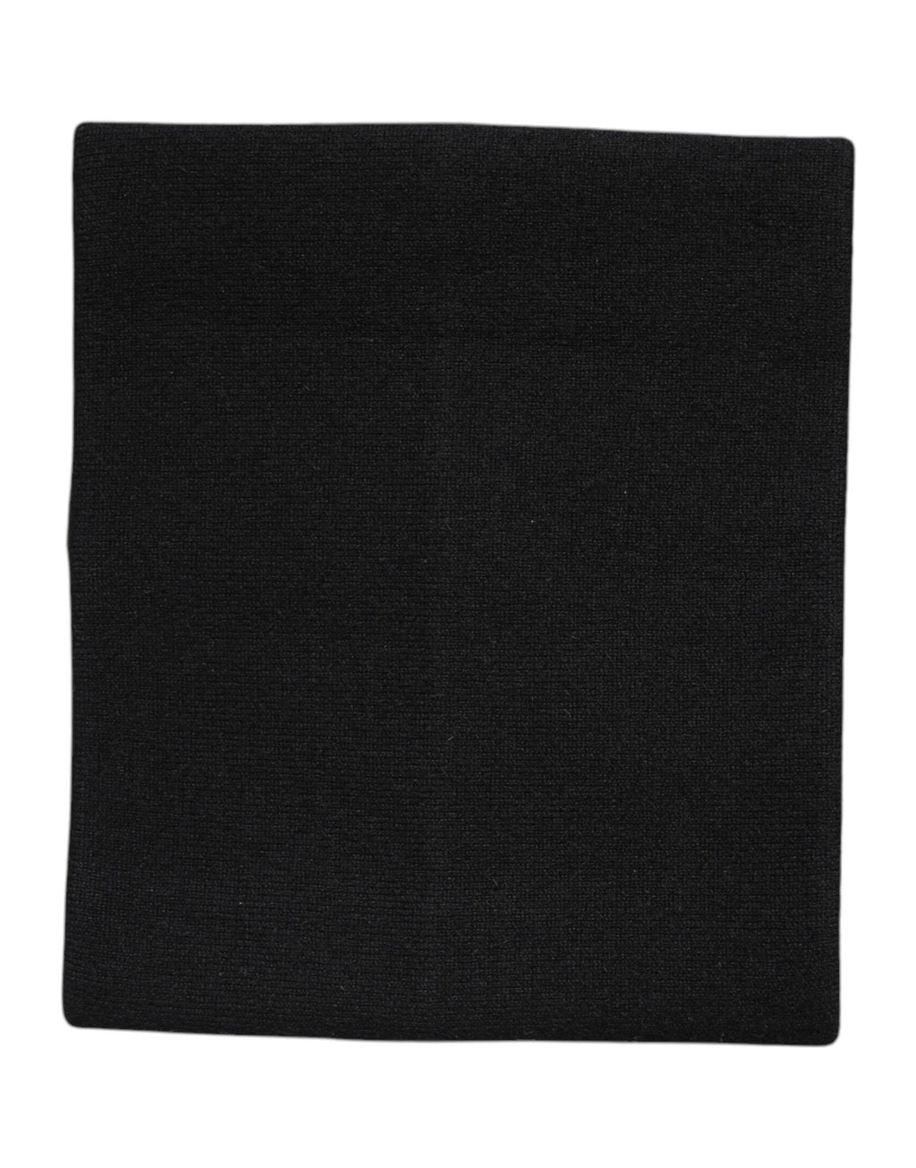 Dolce & Gabbana Black Cashmere Knitted Neck Warmer Foulard Women's Scarf