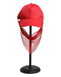 Dolce & Gabbana Red Cotton 6 Panels Women Baseball Women's Cap