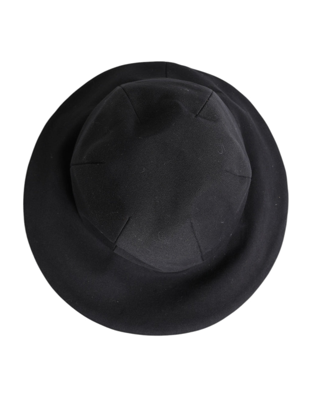 Dolce & Gabbana Black Cotton Wide Brim Bucket Women's Hat