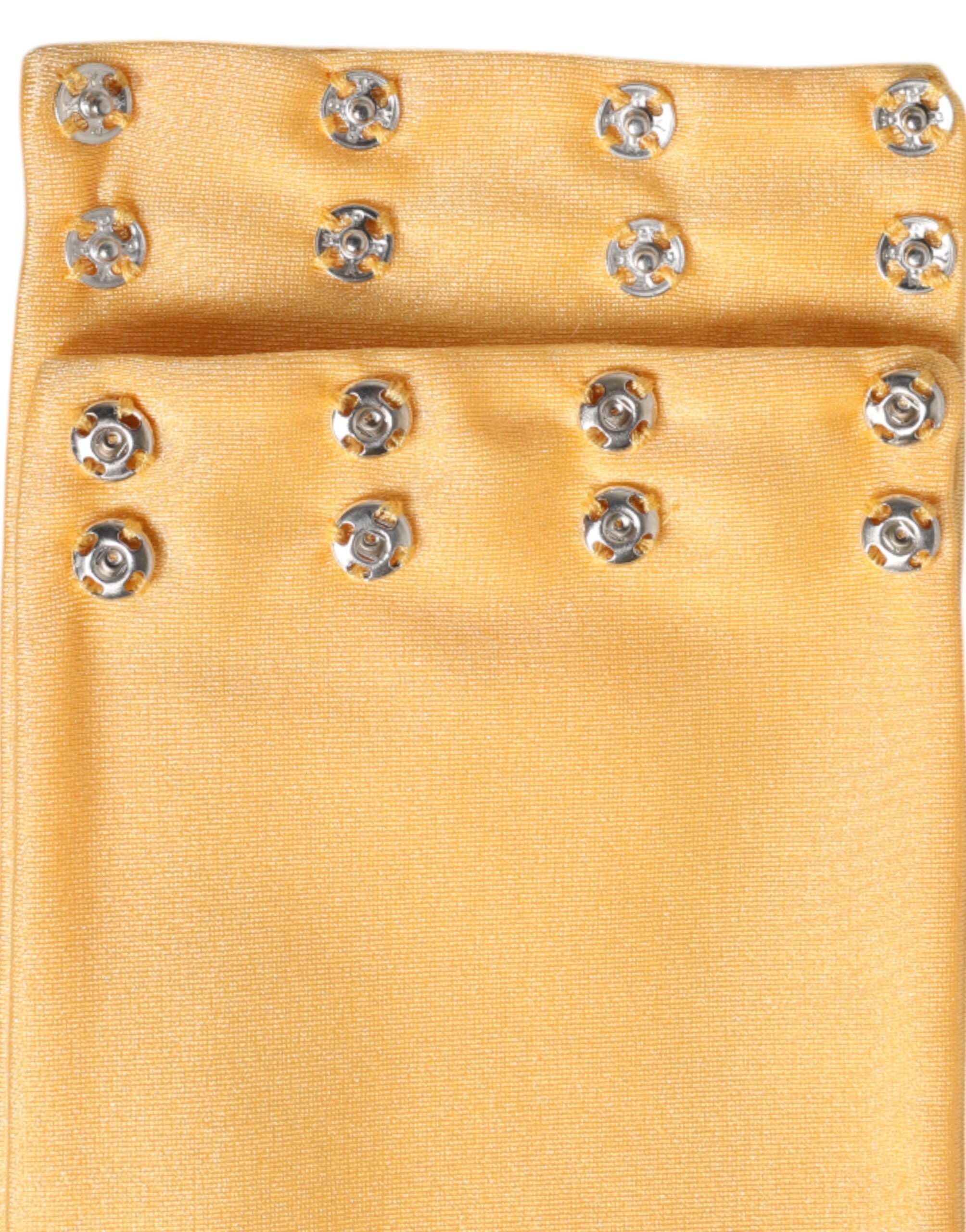 Dolce & Gabbana Yellow Nylon Stretch Women Neck Warmer Women's Scarf