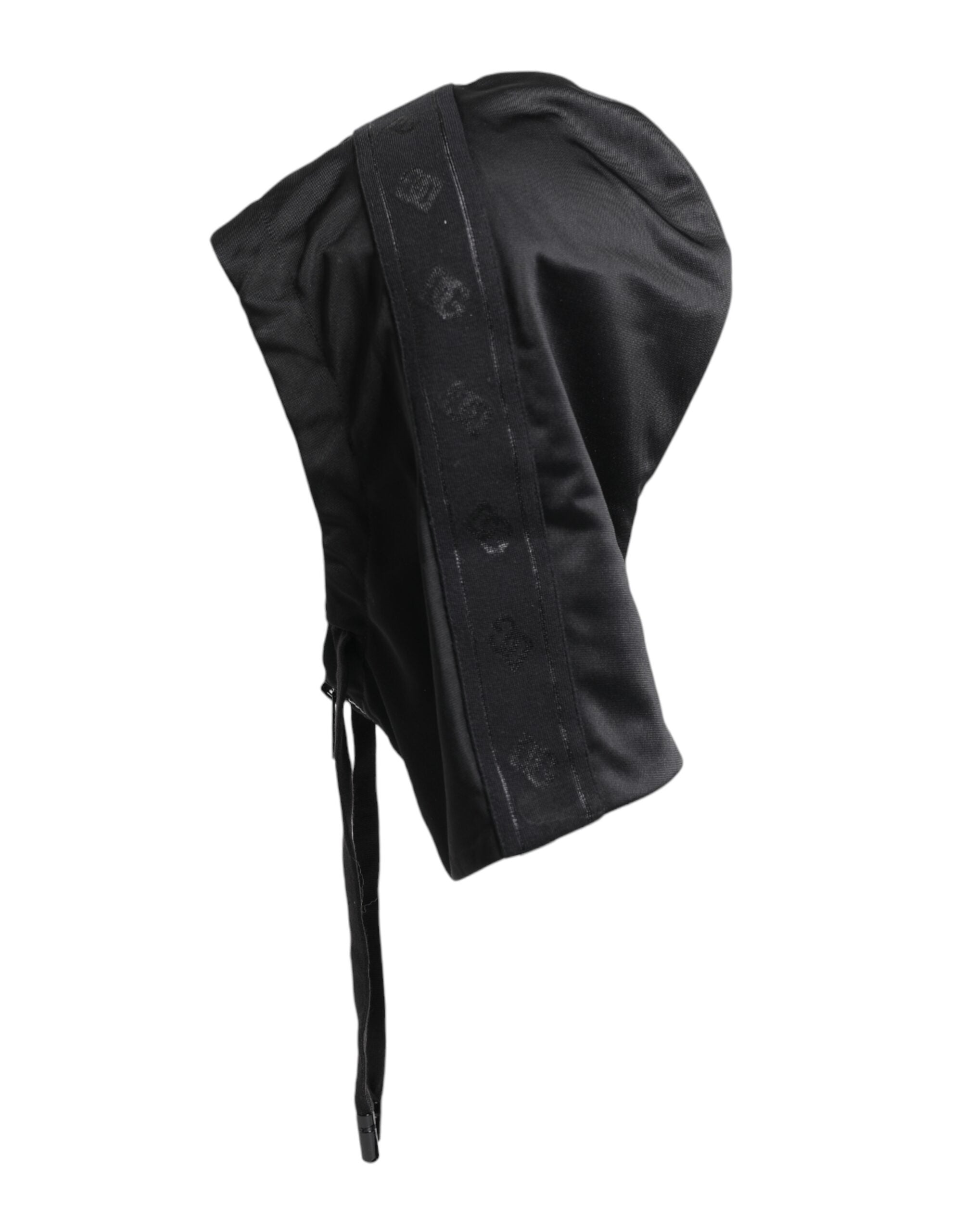 Dolce & Gabbana Black Polyester Whole Head Wrap Women's Hat