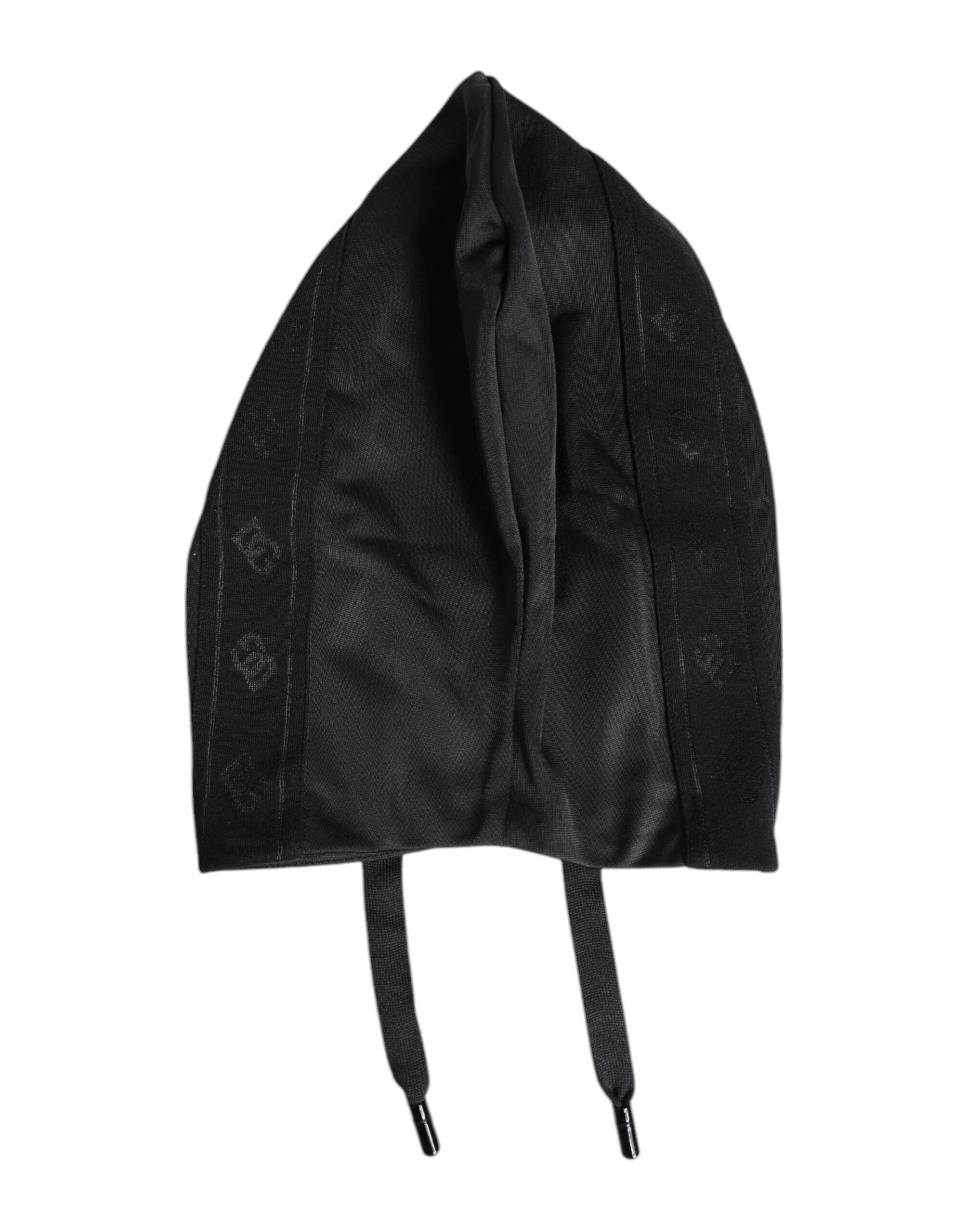 Dolce & Gabbana Black Polyester Whole Head Wrap Women's Hat