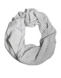 Dolce & Gabbana White Polka Dots Polyester Wrap Shawl Women's Scarf