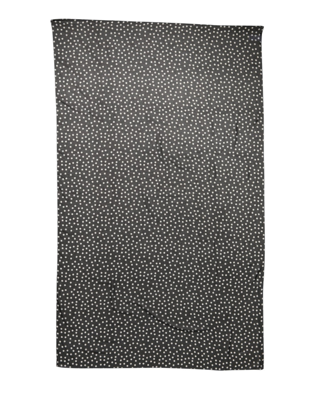Dolce & Gabbana Black Polka Dots Polyester Wrap Shawl Women's Scarf