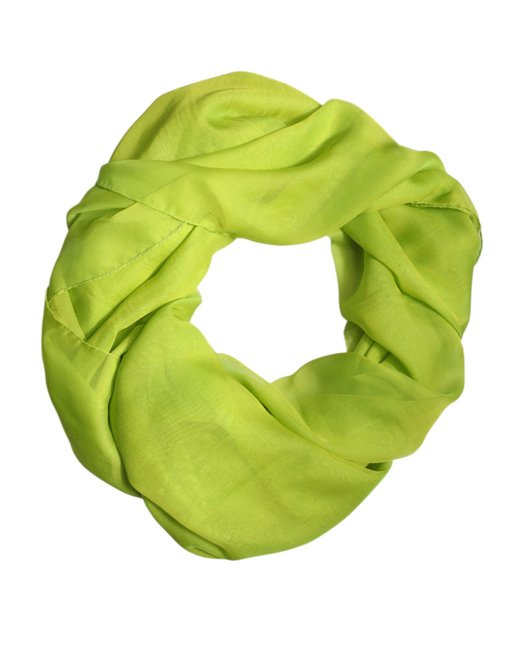 Dolce & Gabbana Green Silk Rectangle Wrap Shawl Neck Warmer Women's Scarf